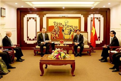 见面会场景。图自越通社