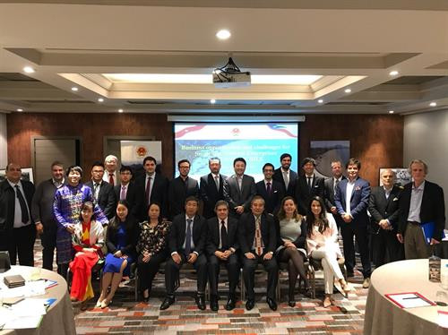河内市代表出席越南—智利经济合作论坛。（图片来源于互联网）