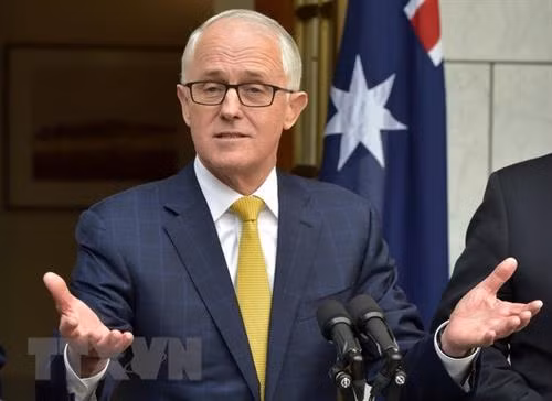 澳大利亚前总理谭保 图自越通社