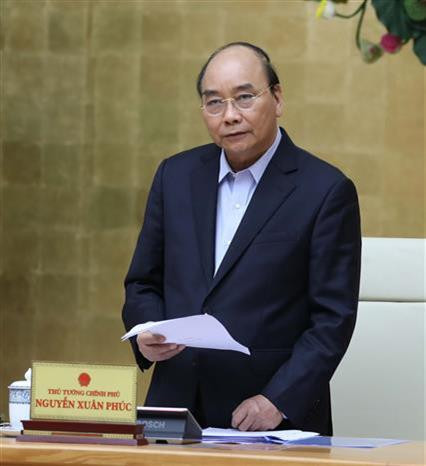 阮春福总理在会上发表讲话。图自越通社 阮春福总理在会上发表讲话。图自越通社