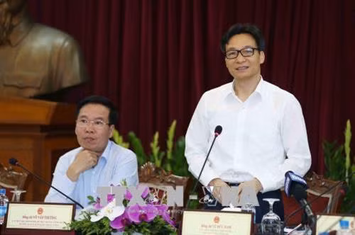 政府副总理武德儋发表讲话。(图片来源:越通社) 政府副总理武德儋发表讲话。(图片来源:越通社)