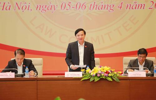 国会法律委员会主任阮克定主持会议。（图片来源：越通社）