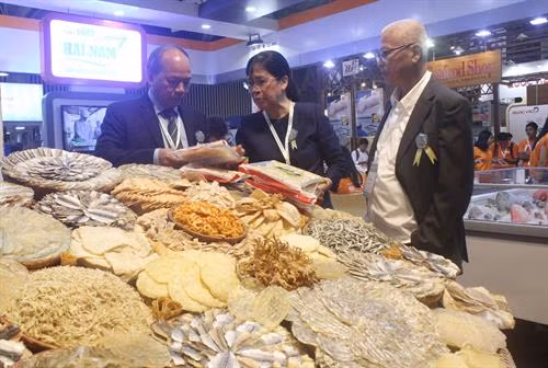 2018年越南国际水产渔业加工展(Vietfish 2018)于8月22日至24日举行。图自越通社
