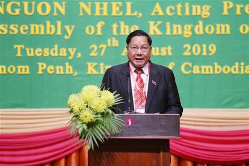 老挝国会国防安全委员会主任Khamsouk Viinthavong。图自越通社 老挝国会国防安全委员会主任Khamsouk Viinthavong。图自越通社