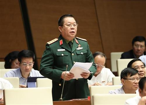 与会代表发表意见。图自越通社