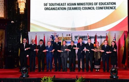 东南亚教育部长组织（SEAMEO）第50届理事会会议在马来西亚举行。图自越通社