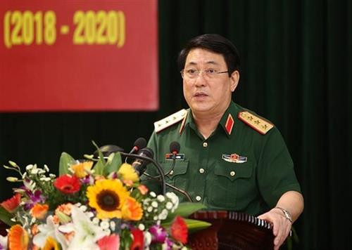 资料图：越南人民军总政治局主任梁强上将。 图自越通社