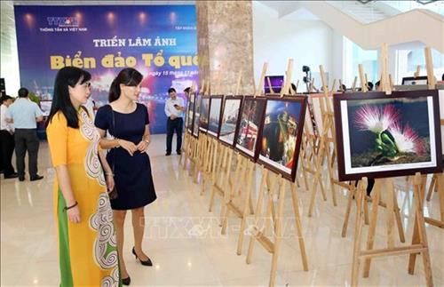 “祖国海洋岛屿”图片展在岘港开展。图自越通社