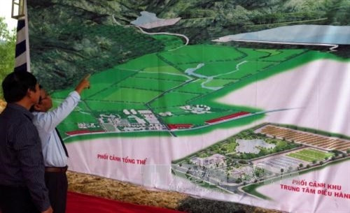 富安省2030年前高科技农业示范园区效果图。（图片来源：越通社）