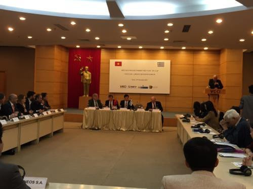 越南工商会12月10日在河内召开越南希腊企业论坛。 图自越通社