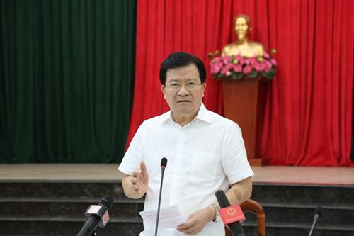 越南政府副总理郑廷勇发表讲话。(图片来源:越通社) 越南政府副总理郑廷勇发表讲话。(图片来源:越通社)