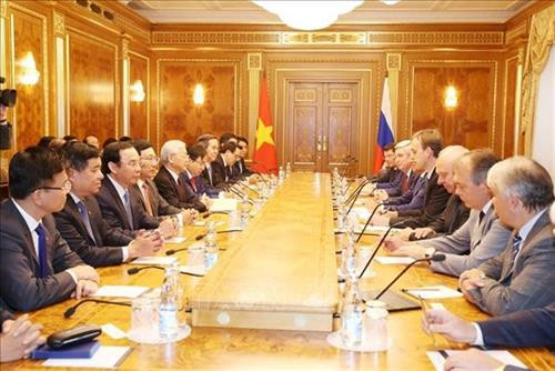 会见场景 图自越通社 会见场景 图自越通社