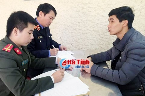 阮文化对其犯罪事实供认不讳。（图片来源：河静报网站）