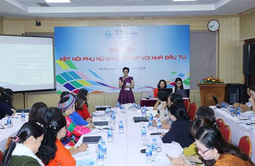 2018年女性创业--与投资者对接论坛场景。 图自越通社