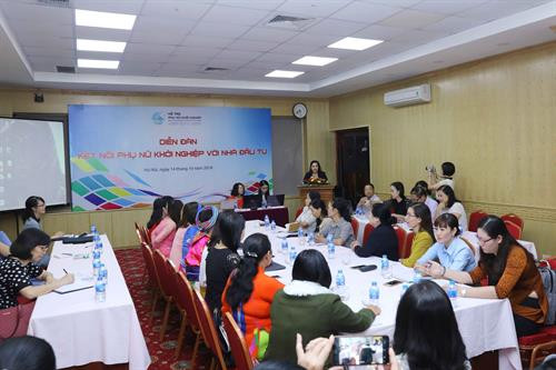 2018年女性创业--与投资者对接论坛场景。 图自越通社