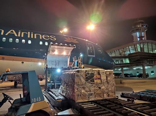 越航免费运送防疫物资。图自互联网