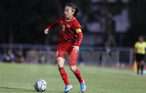 越南国家女子足球队队长黄茹。图自越通社 越南国家女子足球队队长黄茹。图自越通社