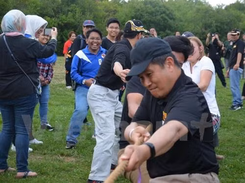 东盟文化体育与美食交流节场景。（图片来源：越通社）