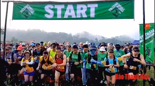 2019年第三届越南—普隆森林越野赛跑。图自http://baothanhhoa.vn