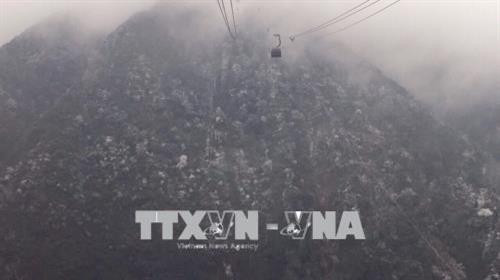 巴刹县出现冰冻。（图片来源：越通社）