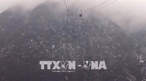 巴刹县出现冰冻。（图片来源：越通社）