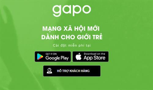 用户可以通过Google Play商店,App Store下载或访问www.gapo.vn进行注册。图自越通社 用户可以通过Google Play商店,App Store下载或访问www.gapo.vn进行注册。图自越通社