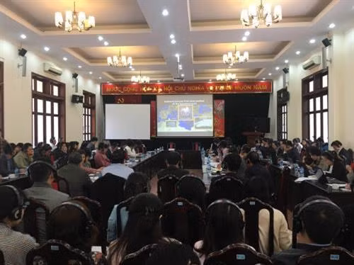 研讨会场景。图自越通社