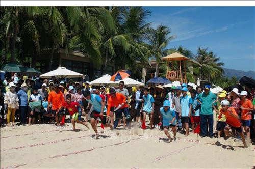 2019年第七次残疾儿童节活动。图自越通社 2019年第七次残疾儿童节活动。图自越通社