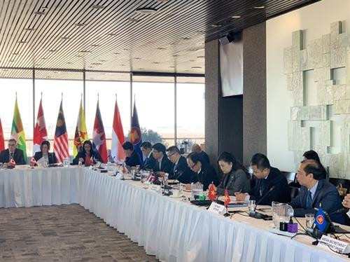 第16次东盟—加拿大对话会。图自越通社