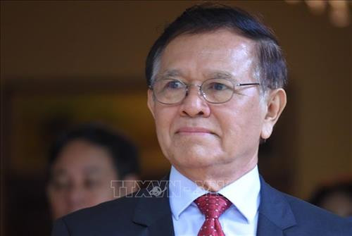 柬埔寨前反对党救国党（CNRP）领袖金速卡。图自越通社