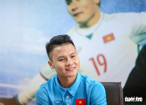 越南国家球队球员阮光海。图自《年轻人报》