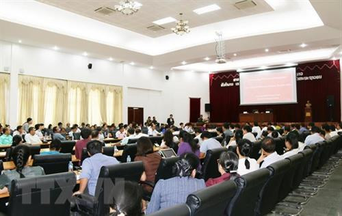 会议场景。图自越通社