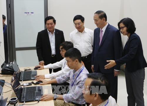 国家主席陈大光对2017年APEC领导人会议周各项活动进行总审。（图片来源：越通社）