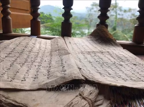 古代傣语文字。图自越通社