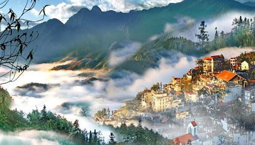 从高度俯瞰永福省三岛旅游区。图自互联网 从高度俯瞰永福省三岛旅游区。图自互联网