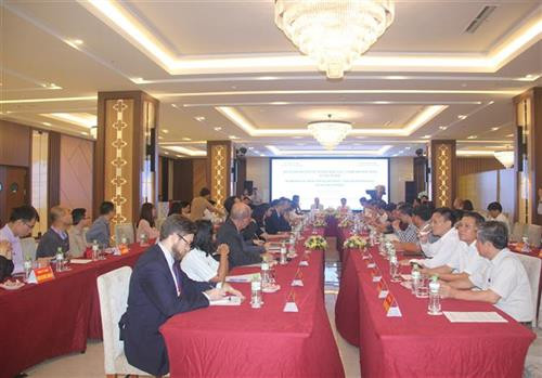 会见场景。图自越通社