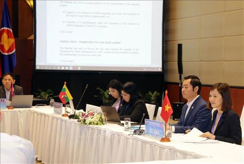 出席会议的越南代表团。图自越通社