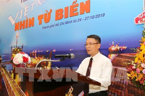 越共中央委员、越通社社长阮德利在开幕式上发表讲话。图自越通社 越共中央委员、越通社社长阮德利在开幕式上发表讲话。图自越通社