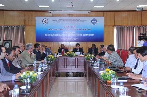 资料图：南部非洲发展共同体论坛场景。 图自越通社