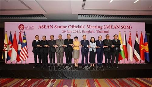 越南参加第52届东盟外长会议筹备会议。图自越通社