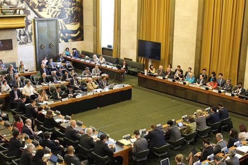 会议场景。图自越通社 会议场景。图自越通社