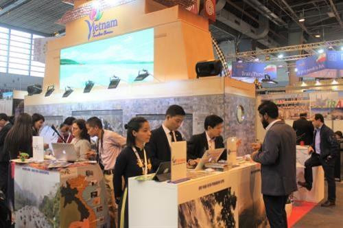 2017年法国巴黎国际博览会上的越南展位。(图片来源:越通社) 2017年法国巴黎国际博览会上的越南展位。(图片来源:越通社)