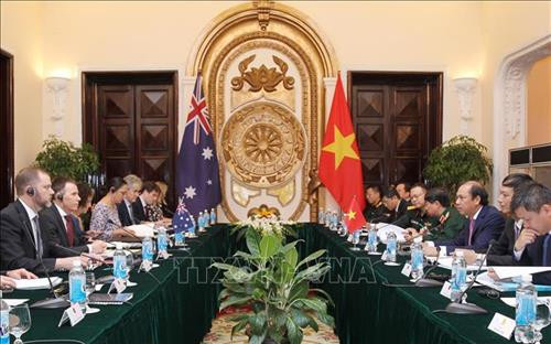 10月10日，越南与澳大利亚第六届外交和国防副部长级战略对话在河内召开。图自越通社