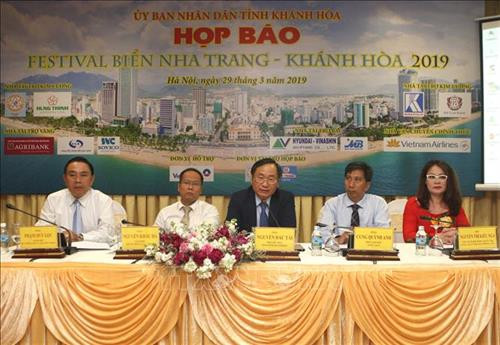 第九届庆和芽庄海洋节新闻发布会。图自越通社