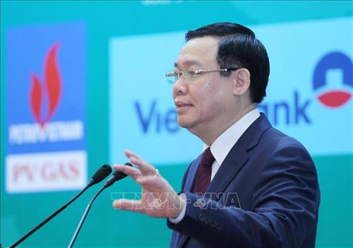 越南政府副总理王廷惠发表讲话。图自越通社 越南政府副总理王廷惠发表讲话。图自越通社