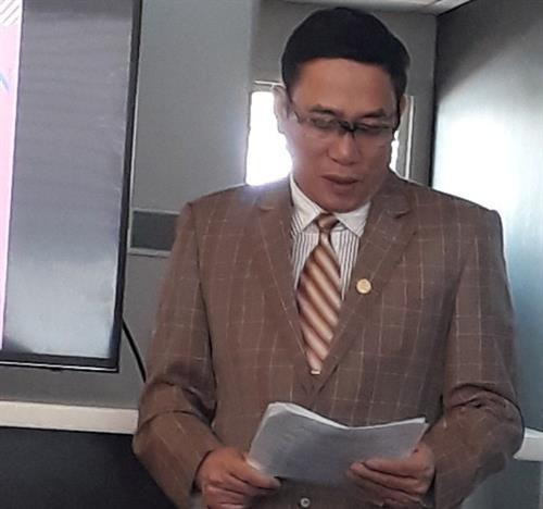 得乐省人民委员会副主席武文耿在座谈会上发表讲话。图自http://vpubnd.daklak.gov.vn/