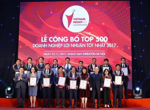 2017年“越南企业500强”排行榜发布会。（图片来源于互联网）