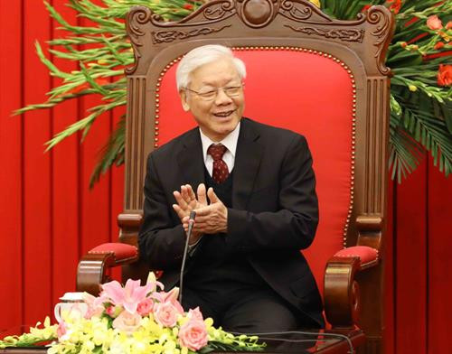 越共中央总书记阮富仲。(图片来源:越通社) 越共中央总书记阮富仲。(图片来源:越通社)