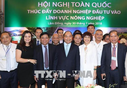 阮春福同与会代表合影。 越通社记者 统一 摄 阮春福同与会代表合影。 越通社记者 统一 摄