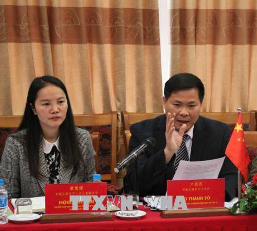 崇左市就业服务中心代表级别讲话。（图片来源：越通社）